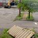 Concrete steps are seen on their side as an excavator tears down the old Georgetown Mall on Tuesday, May 28, 2013. Melanie Maxwell | AnnArbor.com